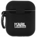 Чехол Aceline LightPods, AirPods, AirPods 2 Karl Lagerfeld KLACCSILKHBK черный, BT-4865859