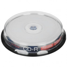 CD-диск Aceline CD-R, 0.7 ГБ, Cake Box, 52x, 10 шт