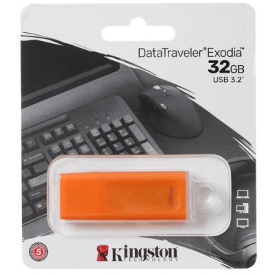 Память USB Flash 32 ГБ Kingston DataTraveler Exodia [KC-U2G32-7GO], BT-4876171