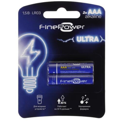 Батарейка щелочная FinePower Ultra, BT-4884493