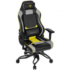 Кресло игровое ZONE 51 Cyberpunk YG желтый, серый