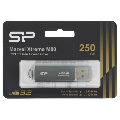 Память USB Flash 256 ГБ Silicon Power Xtreme M80 [SP250GBUF3M80V1G], BT-5046309