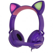 Проводная гарнитура Qumo Game Cat фиолетовый