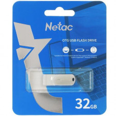 Память OTG USB Flash 32 ГБ Netac U785C [NT03U785C-032G-30PN]