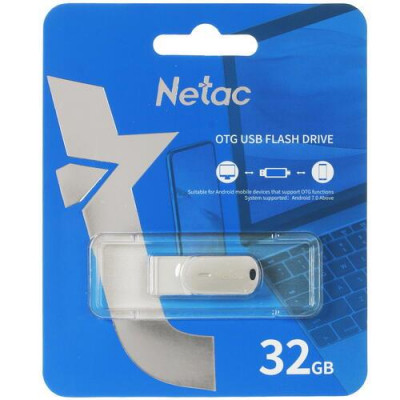 Память OTG USB Flash 32 ГБ Netac U785C [NT03U785C-032G-30PN], BT-5062480