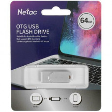Память OTG USB Flash 64 ГБ Netac U785C [NT03U785C-064G-30PN]