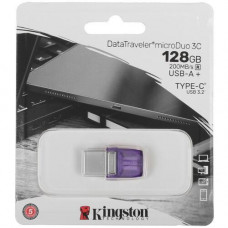 Память OTG USB Flash 128 ГБ Kingston DataTraveler MicroDuo 3C [DTDUO3CG3/128GB]