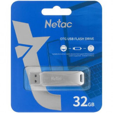 Память OTG USB Flash 32 ГБ Netac U782C [NT03U782C-032G-30PN]