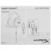 Проводная гарнитура HyperX CloudX 2022 HHSC2-CG-SL/G черный, BT-5073354