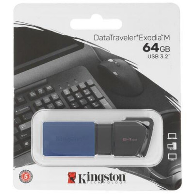 Память USB Flash 64 ГБ Kingston DataTraveler Exodia М [DTXM/64GB], BT-5077586
