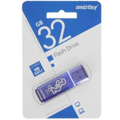Память USB Flash 32 ГБ Smartbuy Glossy 32 Gb [SB32GBGS-DB], BT-5077610