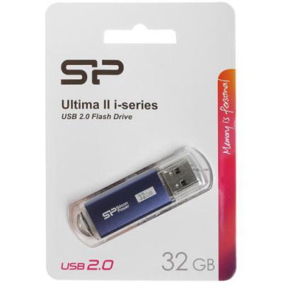 Память USB Flash 32 ГБ Silicon Power Ultima-II i-series [SP032GBUF2M01V1B], BT-5077617