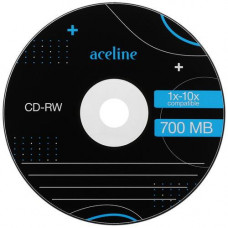 CD-диск Aceline CD-RW, 0.7 ГБ, Slim Case, 10x, 1 шт