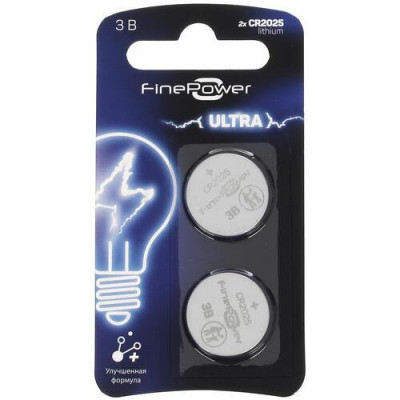 Батарейка литиевая FinePower Ultra CR2025, BT-5085117