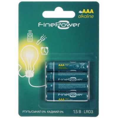 Батарейка щелочная FinePower AAA, BT-5090039