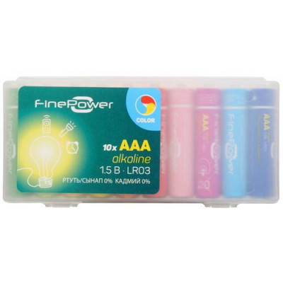 Батарейка щелочная FinePower Color, BT-5090057