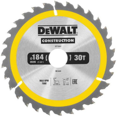 Диск пильный DeWalt CONSTRUCTION DT1942, BT-5303091