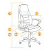 Кресло офисное TetChair INTER коричневый, BT-5330323
