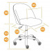 Кресло офисное TetChair MELODY бордовый, BT-5330340