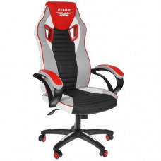 Кресло игровое TetChair Pilot белый, красный, серый