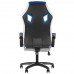 Кресло игровое TetChair Pilot белый, серый, синий, BT-5348217