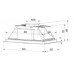 Вытяжка полновстраиваемая Weissgauff BOX 850 WH белый, BT-5352496