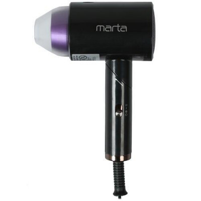 Фен MARTA MT-1261 черный/фиолетовый, BT-5365455