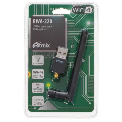 Wi-Fi адаптер RITMIX RWA-220, BT-5366598