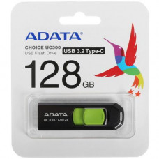 Память OTG USB Flash 128 ГБ ADATA UC300 [ACHO-UC300-128G-RBK/GN]