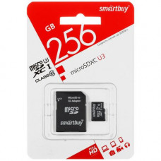 Карта памяти Smartbuy microSDXC 256 ГБ [SB256GBSDU3-01]