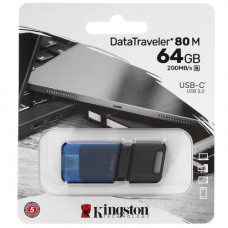 Память OTG USB Flash 64 ГБ Kingston DataTraveler 80M [DT80M/64GB]