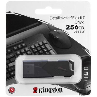 Память USB Flash 256 ГБ Kingston DataTraveler Exodia Onyx [DTXON/256GB], BT-5409046