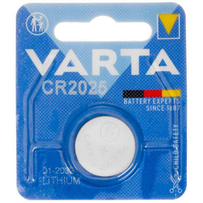 Батарейка литиевая Varta CR2025, BT-5414719