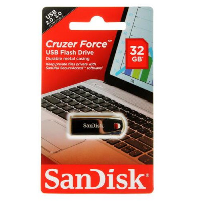 Память USB Flash 32 ГБ SanDisk Cruzer Force [SDCZ71-032G-B35], BT-6612357