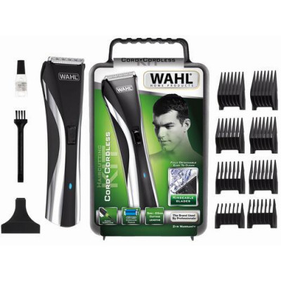 Машинка для стрижки Wahl Hybrid Clipper LED черный/серебристый, BT-8143113