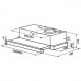 Вытяжка телескопическая HOMSair FLAT 50 серебристый/серебристый, BT-8160079