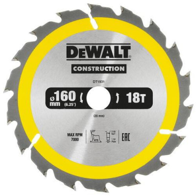 Диск пильный DeWalt CONSTRUCTION DT1931, BT-9013938