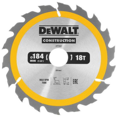 Диск пильный DeWalt CONSTRUCT DT1941, BT-9013942
