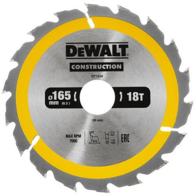 Диск пильный DeWalt CONSTRUCTION DT1936, BT-9013959