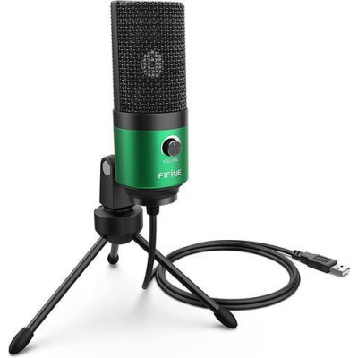 Микрофон Fifine K669 зеленый, BT-9925697