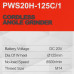 Углошлифовальная машина (УШМ) PIT PWS20H-125C/1 OnePower 20V, BT-9938101