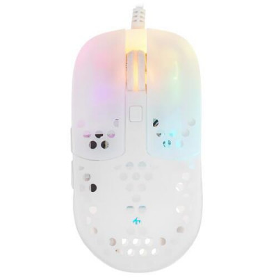 Мышь проводная Xtrfy MZ1 [MZ1-RGB-WHITE-TP] белый, BT-5006491