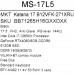 17.3" Ноутбук MSI GF76 Katana 17 B12VFK-271XRU черный, BT-5094180