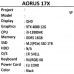 17.3" Ноутбук AORUS 17X AXF черный, BT-5411007