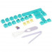Клавиатура проводная+беспроводная Akko 3098B Black/Cyan [300888], BT-9009477