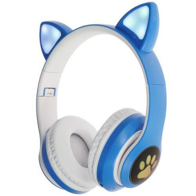 Bluetooth-гарнитура Prolike Котик синий, BT-5001181