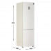 Холодильник с морозильником Samsung RB37A5470EL/WT бежевый, BT-1687225