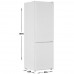Холодильник с морозильником DEXP B430AMA белый, BT-4844527