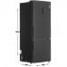 Холодильник с морозильником LG GC-B569PBCM черный, BT-4881696
