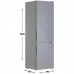 Холодильник с морозильником DEXP RF-CN350DMG/SI серый, BT-5032057